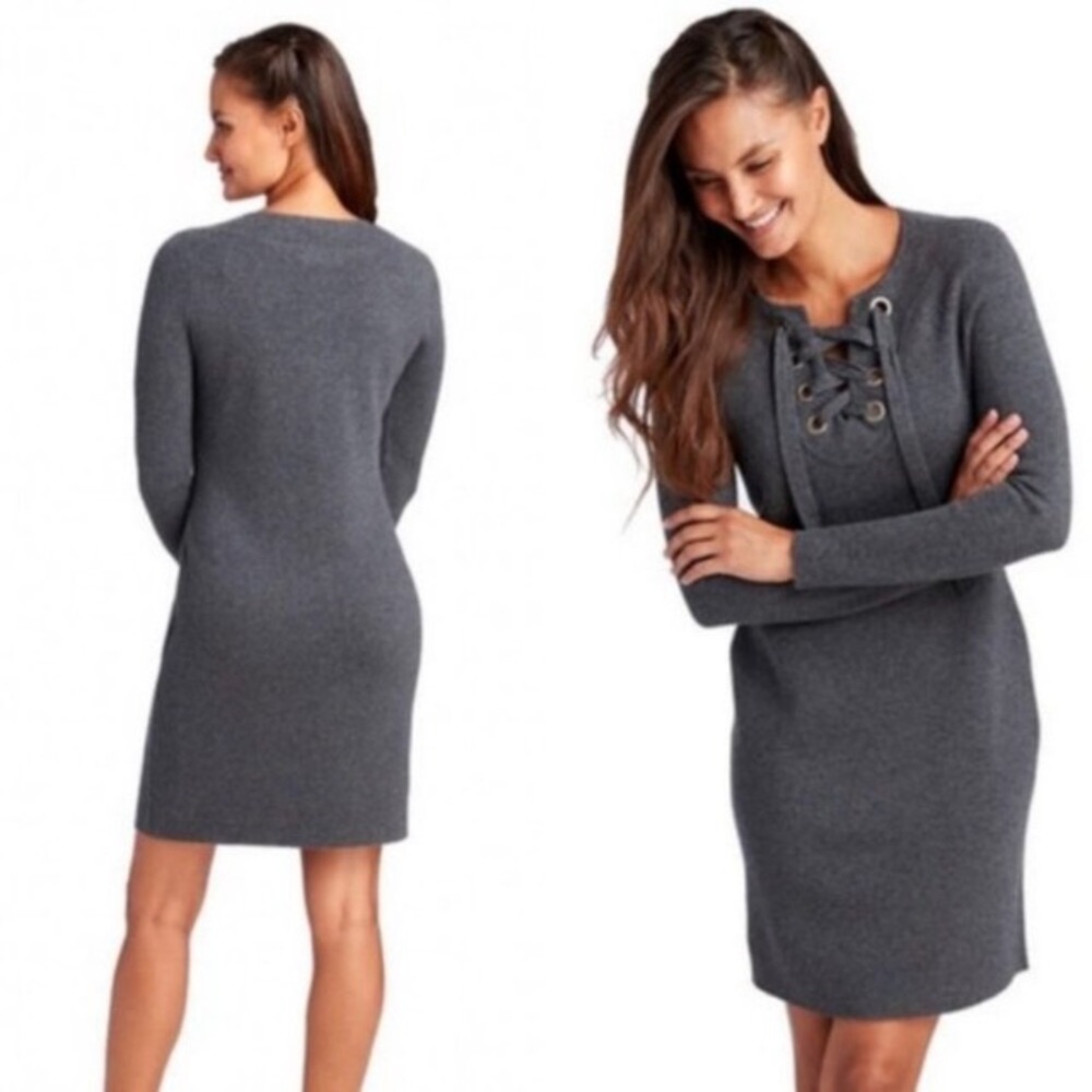 Vineyard Vines Lace Up 100% Merino Wool Dress